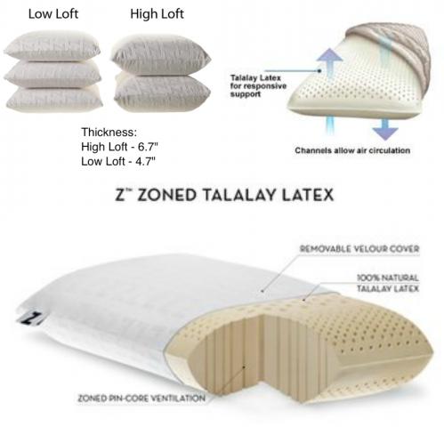 Talalay High Loft Queen Size Pillow