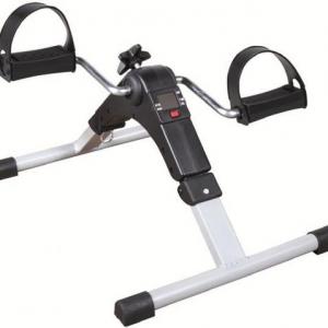 Pedal exerciser with digital display for legs and arms