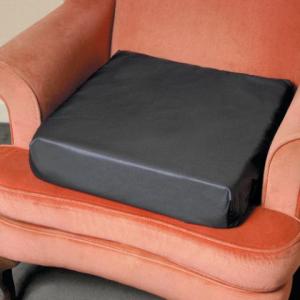 Vinyl covered square cushion 3" & 4" high foam riser