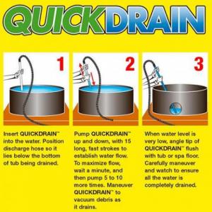 Quik Drain for emptying spas quickly