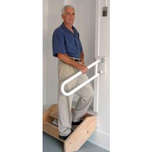 Angled PT Rail is used when mounting above steps. Angle is adjustable.