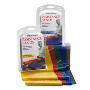 RESISTANCE BAND KITS - Convenient packages contain 5-foot lengths of Heavy or Light Thera-Band® Resistance Bands, plus a Care and Usage Guide with six different exercises. Contains latex.  Call The Comfort Zone Mobility Aids & Spas for Pricing 250 724 4477 or email info@albernicomfortzone.com