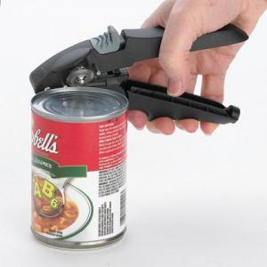EZ Squeeze one hand can opener with ratchet mechanism is available through The Comfort Zone Mobility Aids & Spas in Port Alberni, Vancouver Island, BC. Call for information and pricing 250 724 4477 or email info@albernicomfortzone.com