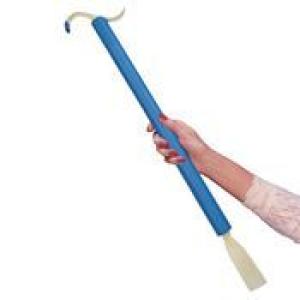 EZ Dressing Stick can be used as a clothing lifter and shoehorn. Available at The Comfort Zone Mobility Aids & Spas in Port Alberni, Vancouver Island BC. Call 250 724 4477 or email info@albernicomfortzone.com