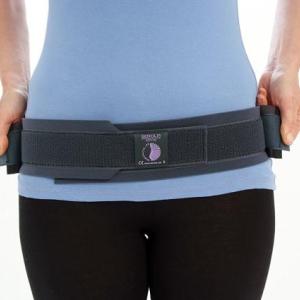 SEROLA SACROILIAC BELT - designed for postural support, pre- and post-pregnancy, sprained SI ligament, hyper-mobility, spasm and pain in the muscles + extra-strong double-pull elastic + thin, cotton webbing with a non-slip mesh + hook-and-loop closure + latex free. Call The Comfort Zone Mobility Aids & Spas for Pricing 250 724 4477 or email info@albernicomfortzone.com