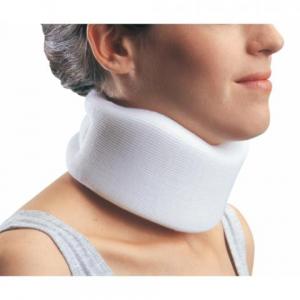 Universal Clinic Collar - Medium density foam collar provides consistent fit and support. Ideal for supporting the cervical spine in neutral position.  Assorted sizes fit a wide range of necks. Additional stockinette cover provided for better patient hygiene. Latex free.  Call The Comfort Zone Mobility Aids & Spas for Pricing 250 724 4477 or email info@albernicomfortzone.com
