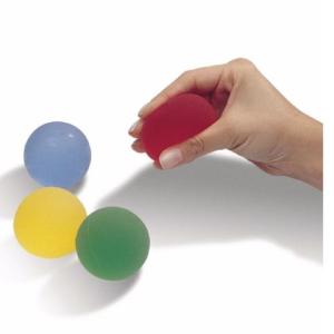 Theraband hand exerciser ball used to improve grip strength, hand dexterity, and motor skills