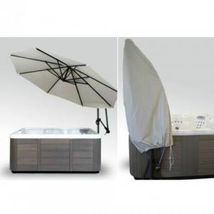 Cover Valet SPA SIDE UMBRELLA with base plate is available at The Comfort Zone Mobility Aids & Spas in Port Alberni, Vancouver Island, BC. Call for information and pricing 250 724 4477 or email info@albernicomfortzone.com