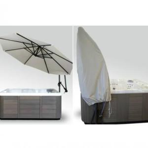 Cover Valet SPA SIDE UMBRELLA with base plate is available at The Comfort Zone Mobility Aids & Spas in Port Alberni, Vancouver Island, BC. Call for information and pricing 250 724 4477 or email info@albernicomfortzone.com