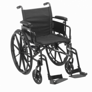 Drive DeVilbiss Healthcare CRUISER X4 basic manual wheelchairs are available at The Comfort Zone Mobility Aids & Spas in Port Alberni, Vancouver Island, BC. Call for information and pricing 250 724 4477 or email info@albernicomfortzone.com