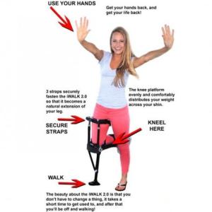 IWalk 2.0 Hands Free Knee Crutch available at The Comfort Zone Mobility Aids & Spas in Port Alberni, Vancouver Island, BC. Call 250 724 4477