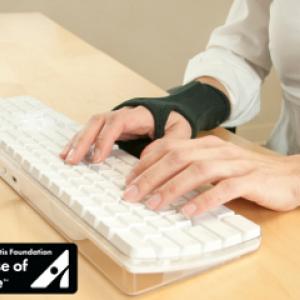 The patented SmartGlove helps prevent and relieve wrist pain associated with CTS, arthritis and tendonitis by encouraging proper hand and wrist position. It hasa  flexible support splint; washable, breathable cotton material for all day comfort; and a massaging ergoBeads pad under the wrist, which cushions and improves circulation. Call The Comfort Zone Mobility Aids & Spas for Pricing 250 724 4477 or email info@albernicomfortzone.com