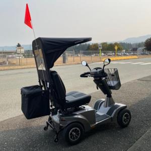 For Sale at The Comfort Zone in Port Alberni Vancouver Island BC - USED Fortress S700 Mobility Scooter with Accessoriess