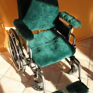 Hi temp UR medical sheepskin wheelchair pressure sore prevention package is  available at The Comfort Zone Mobility Aids & Spas in Port Alberni, Vancouver Island, BC. Call for information and pricing 250 724 4477 or email info@albernicomfortzone.com