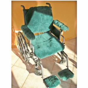 Sheepskin Wheelchair kit is available at The Comfort Zone Mobility Aids & Spas in Port Alberni, Vancouver Island, BC. Call for information and pricing 250 724 4477 or email info@albernicomfortzone.com