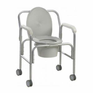 Aluminum Commode with Wheels at The Comfort Zone Mobility Aids & Spas in Port Alberni, Vancouver Island, BC
