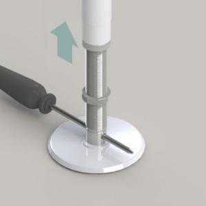 Base Plate For Floor to Ceiling Pole with Bar Rental at The Comfort Zone Port Alberni BC, Vancouver Island