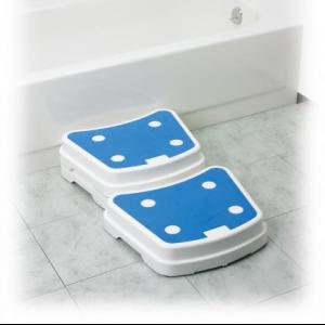 Stack together or use as a single bath step at The Comfort Zone Mobility Aids & Spas in Port Alberni, Vancouver Island, BC