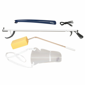 Hip Surgery kIts provide many of the items you will need post surgery. They are available at The Comfort Zone Mobility Aids & Spas in Port Alberni, Vancouver Island BC. Call 250 724 4477 or email info@albernicomfortzone.com 