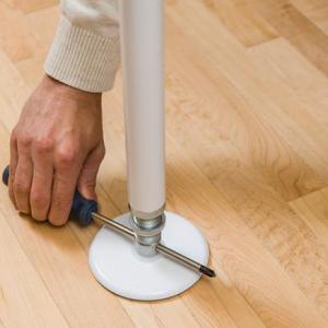 Base Plate for Floor to ceiling poles at The Comfort Zone Mobility Aids & Spas in Port Alberni, Vancouver Island, BC