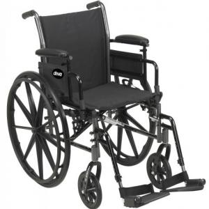 16", 18" 20" Wide Manual Wheelchair with padded sling seat & Back