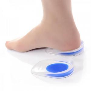 SILICONE HEEL CUP -  recommended for patients diagnosed with heel spurs, plantar fascitis or general heel discomfort The unique design incorporates a softer blue silicone dot into the most sensitive area of the heel to provide supplemental shock absorption. Call The Comfort Zone Mobility Aids & Spas for Pricing 250 724 4477 or email info@albernicomfortzone.com