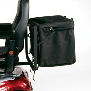 Rear mount tote for some mobility scooters is available at The Comfort Zone Mobility Aids & Spas in Port Alberni, Vancouver Island, BC. Call for information and pricing 250 724 4477 or email info@albernicomfortzone.com