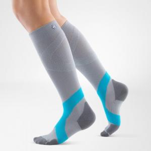 Bauerfeind Training sports sock has special functional zones with light compression to provide protection in stop-and-go sports.. Available through The Comfort Zone Mobility Aids & Spas in Port Alberni BC. 4408 China Creek Road. 250 724 4477