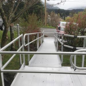 Ramp Installation done by The Comfort Zone Mobility Aids & Spas in Port Alberni, Vancouver Island, BC.  Call to set up an appointment for your onsite survey so that we can provide you with an accurate quote 250 724 4477 or email info@albernicomfortzone.com