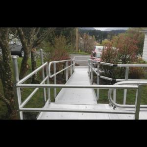 EZ ACCESS aluminum ramp custom designed for your needs. Installed by The Comfort Zone Mobility Aids & Spas in Port Alberni BC